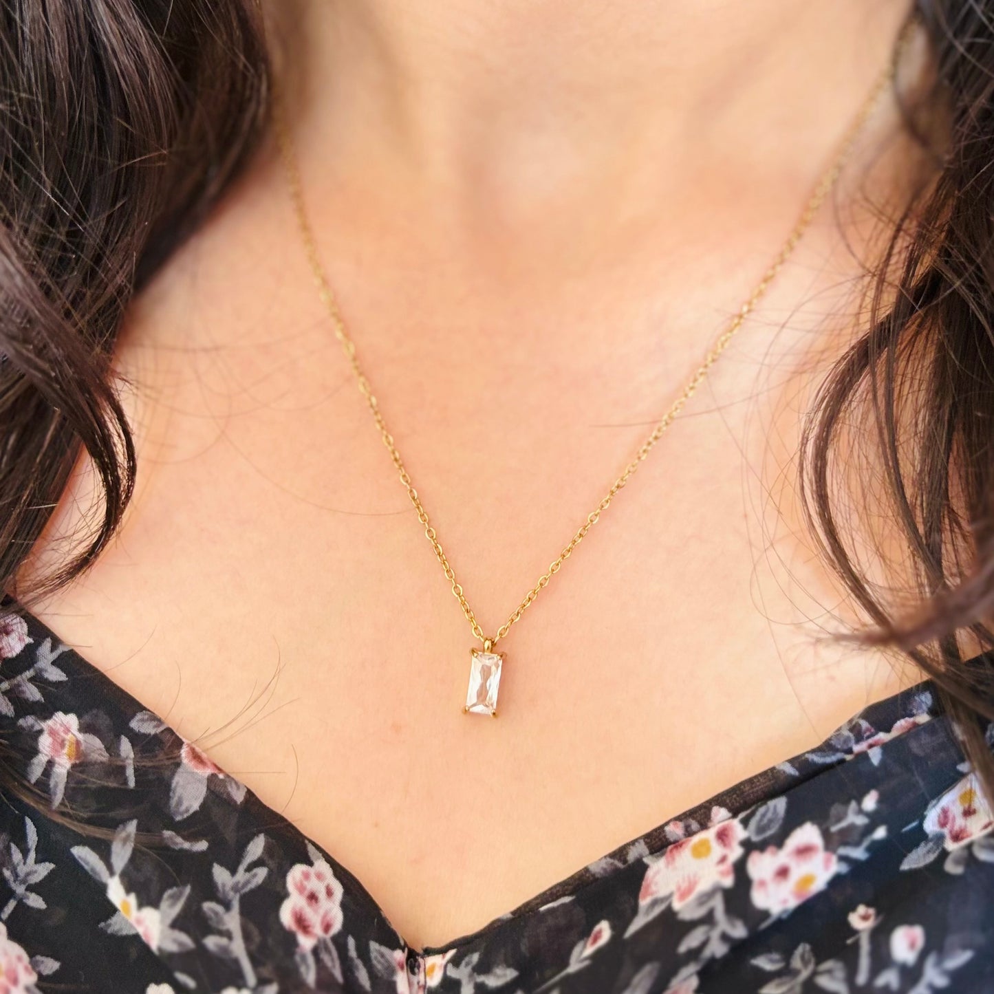 Tiny Zircon Necklace