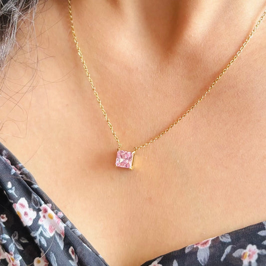 Pink Stone Necklace