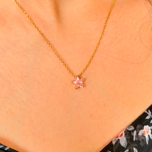 Blush Star Necklace
