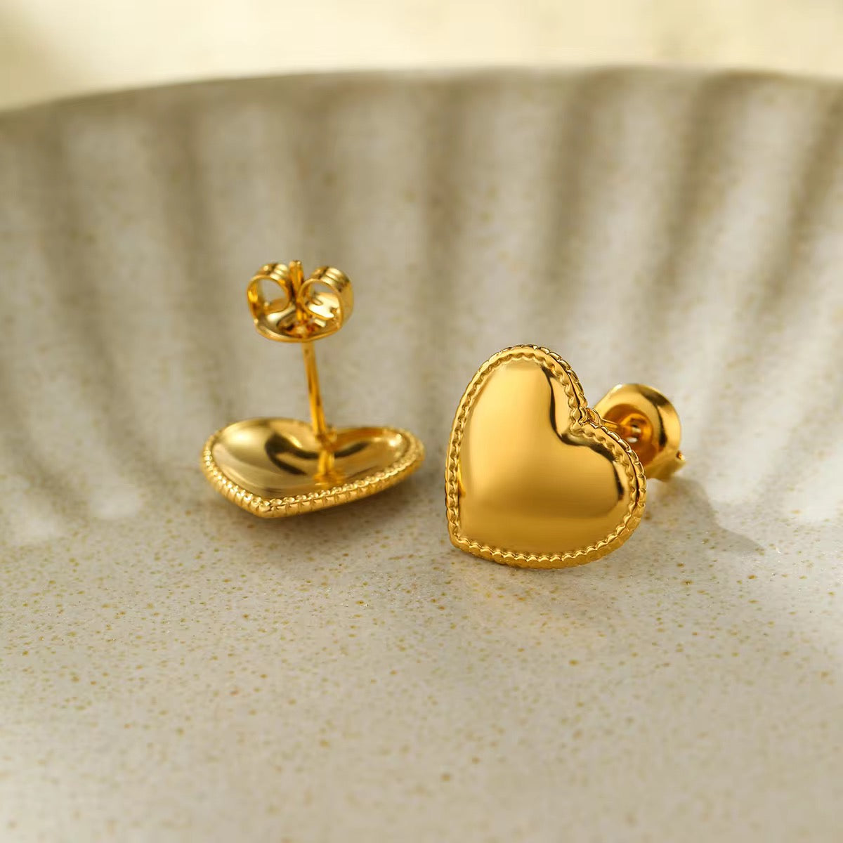 Heart Stud Earrings