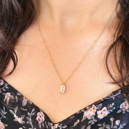 Tiny Zircon Necklace