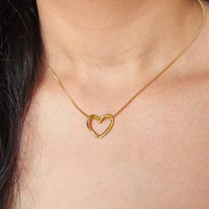 Hollow Heart Necklace
