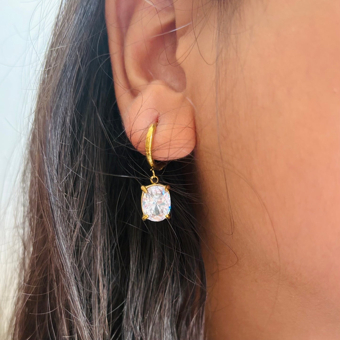 Stone Drops Earrings