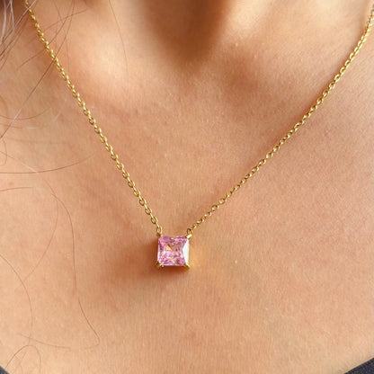 Pink Stone Necklace