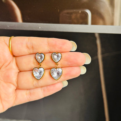 Dual Heart Earrings