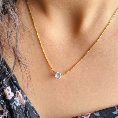 White Stone Necklace