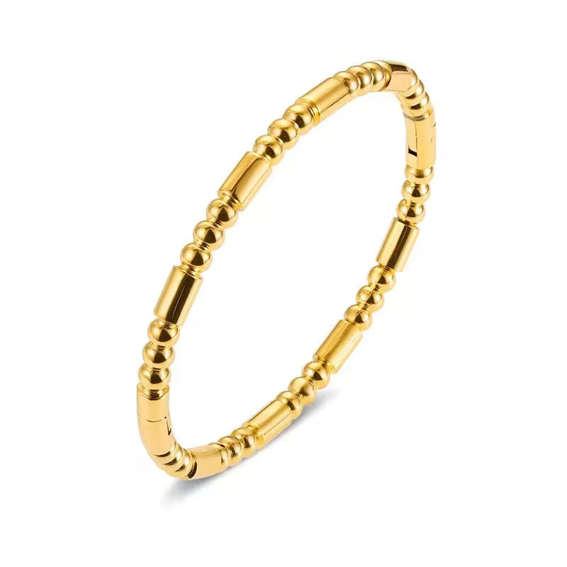 Golden Beaded Bangle