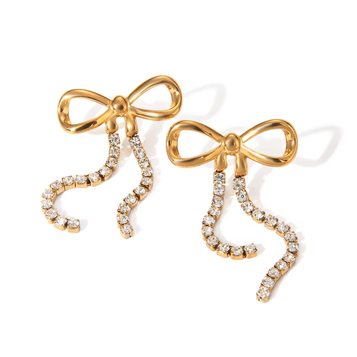 Golden Bow Earrings