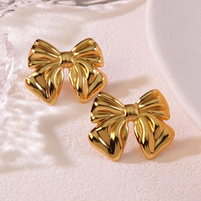 Goldie Bow Studs