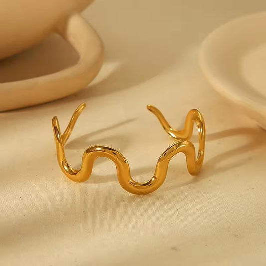 Wavy Cuff Bangle