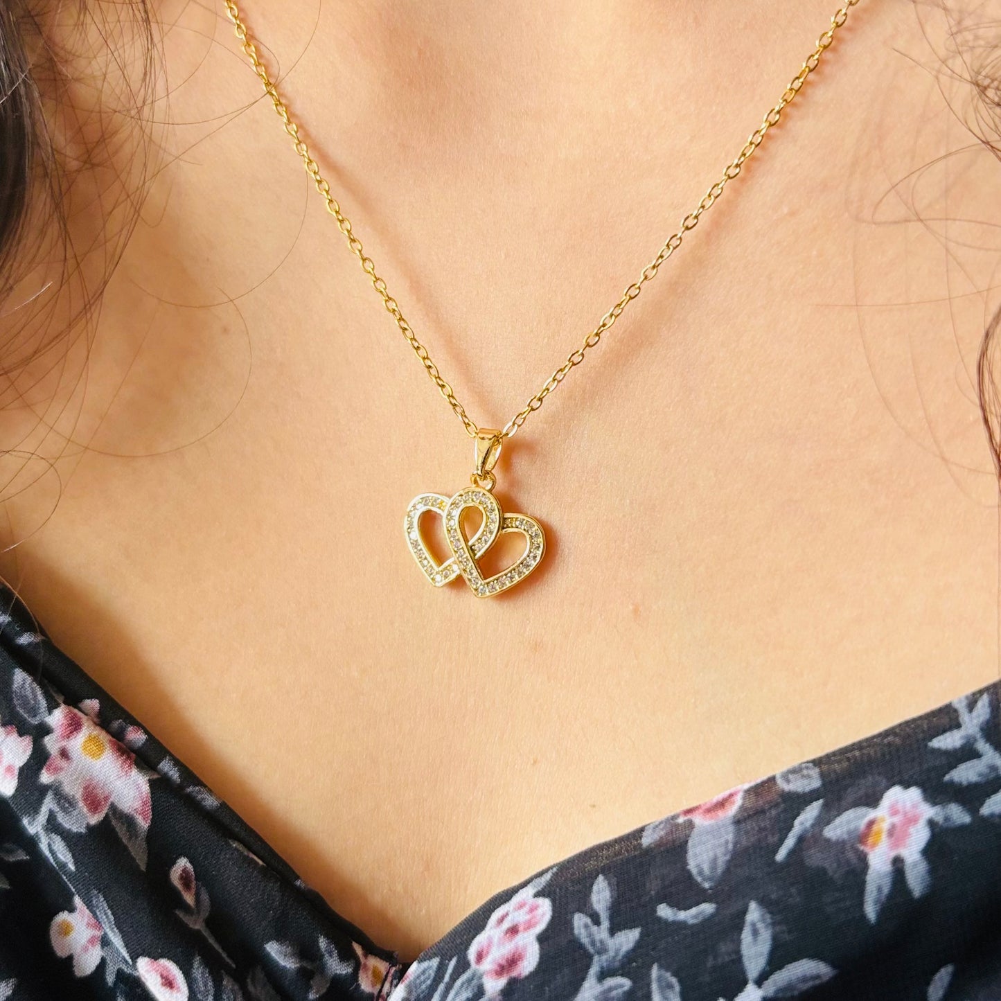 Connected Hearts Necklace