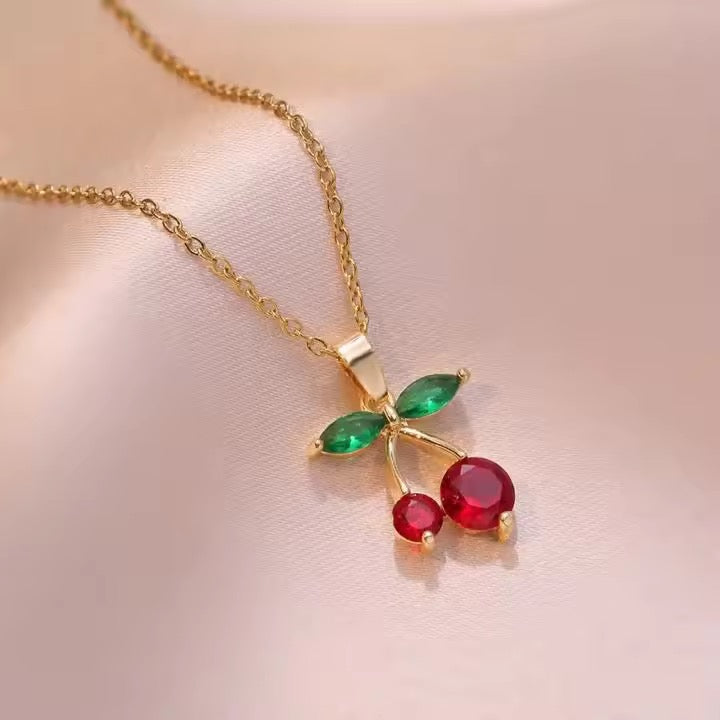 Red Cherry Necklace