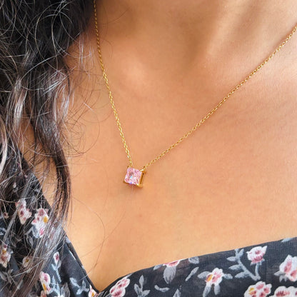 Pink Stone Necklace