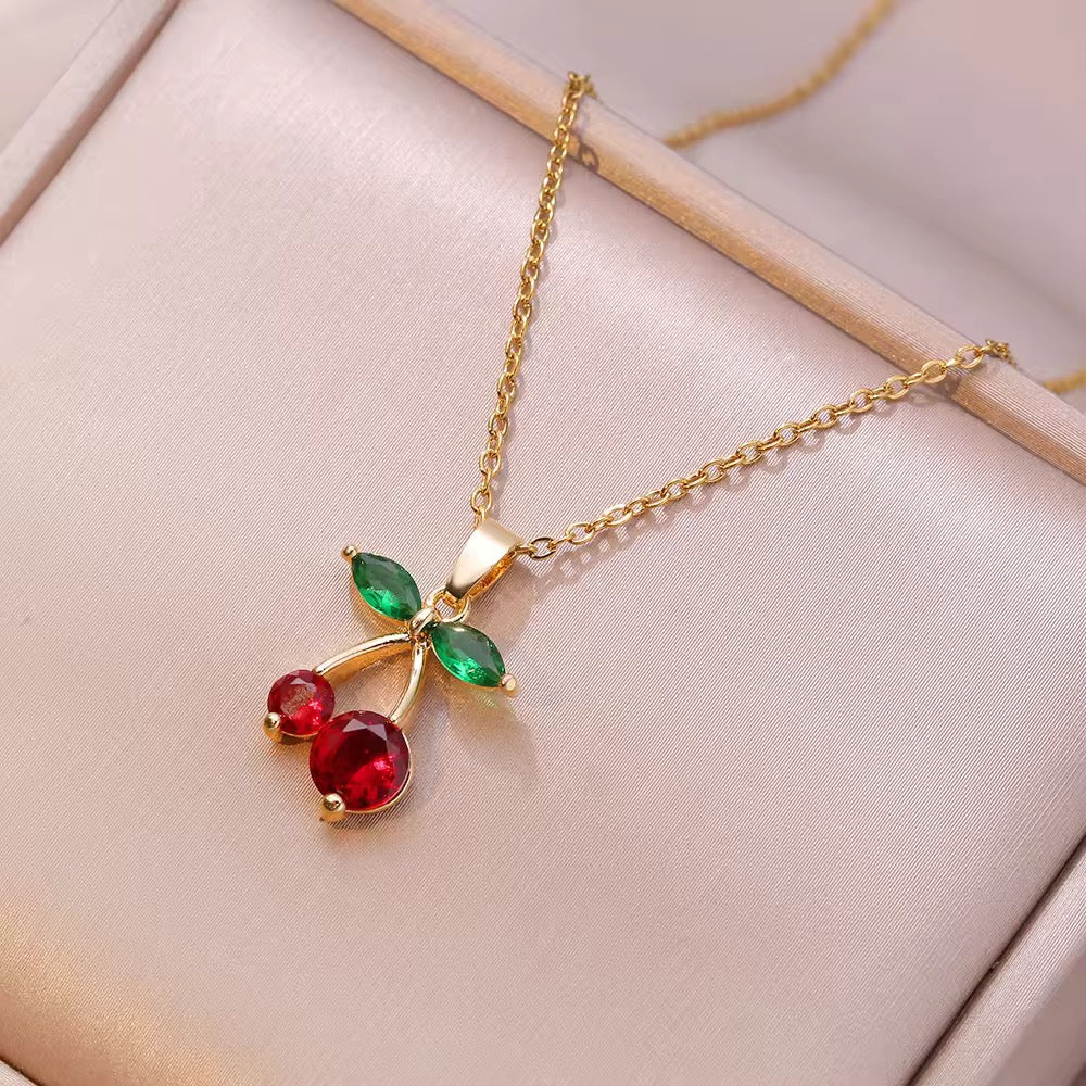 Red Cherry Necklace