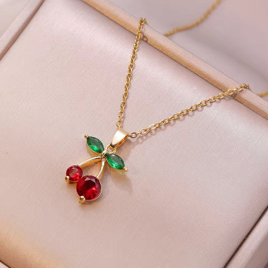 Red Cherry Necklace