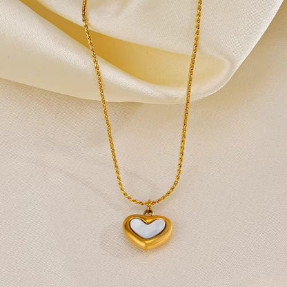 Glint Heart Necklace with Earrings