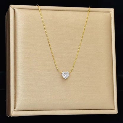 Tiny Heart Stone Necklace