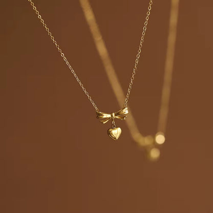 Heart n Bow Necklace