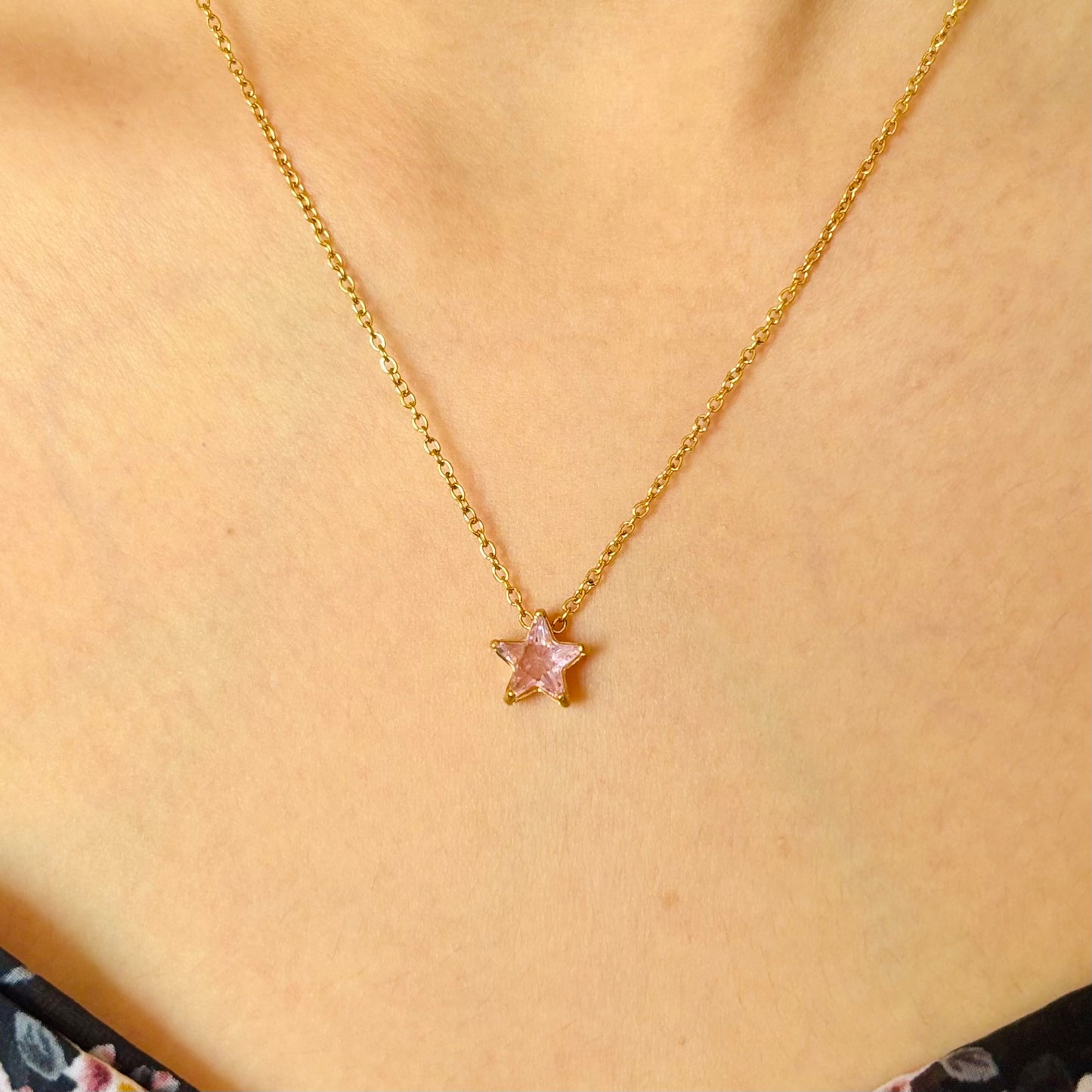 Blush Star Necklace