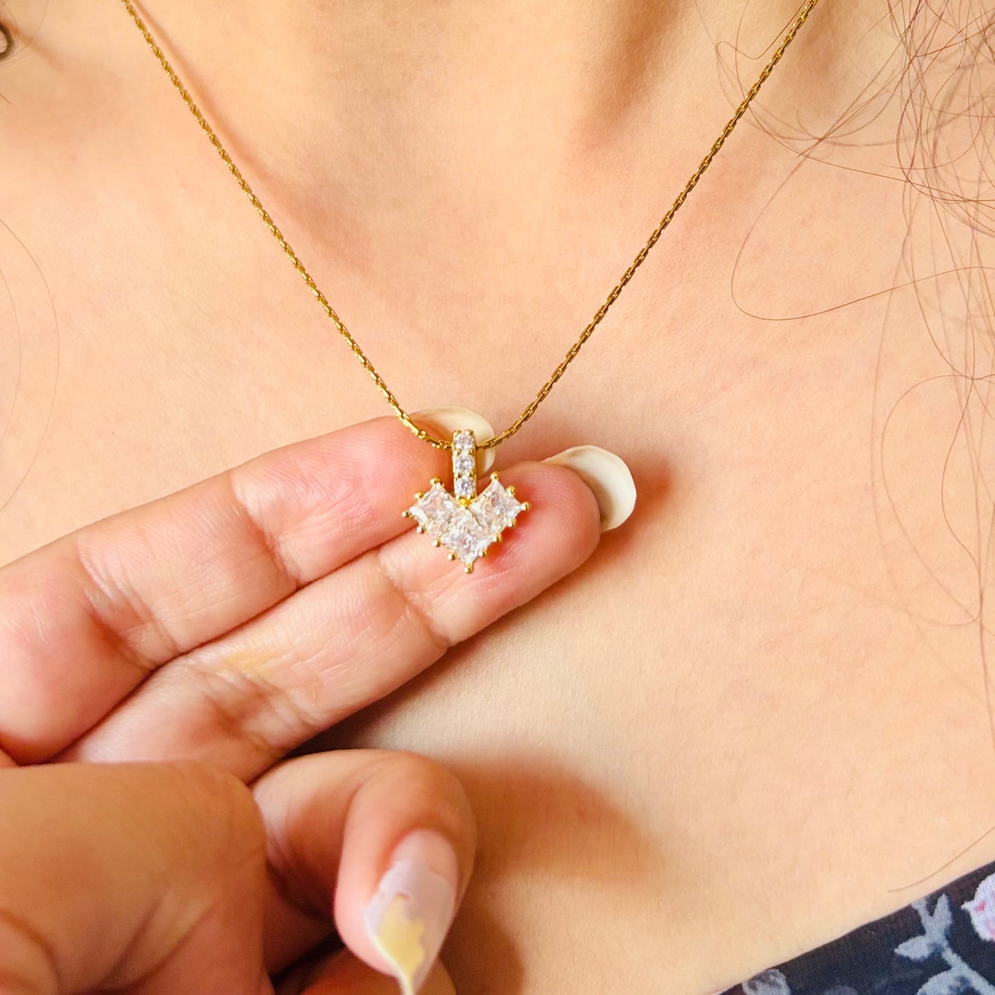 Royal Blaze Heart Pendant