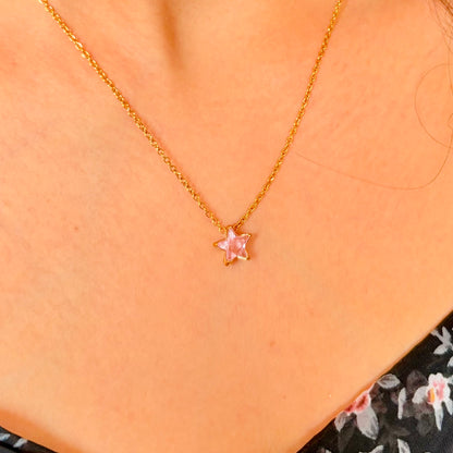 Blush Star Necklace