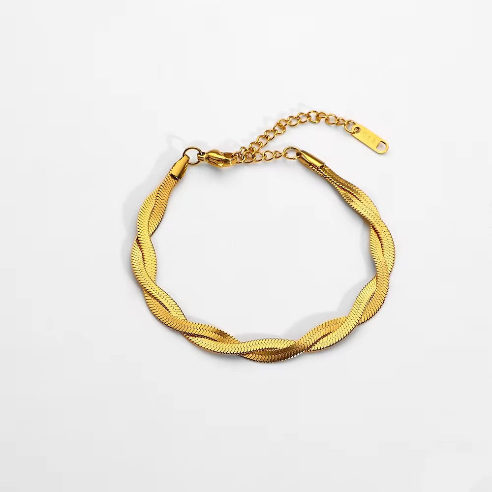 Golden Twist Bracelet