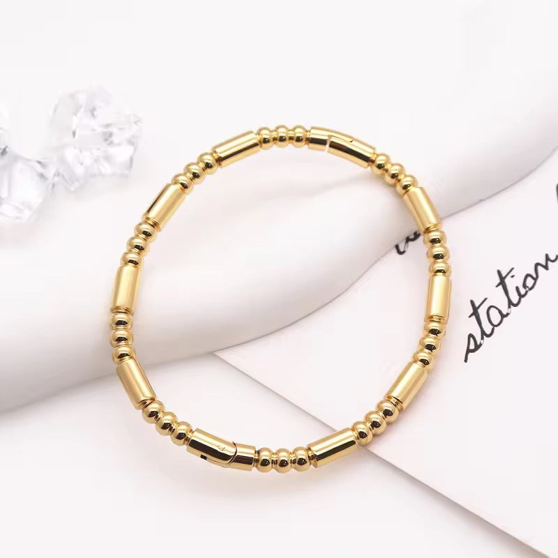 Golden Beaded Bangle