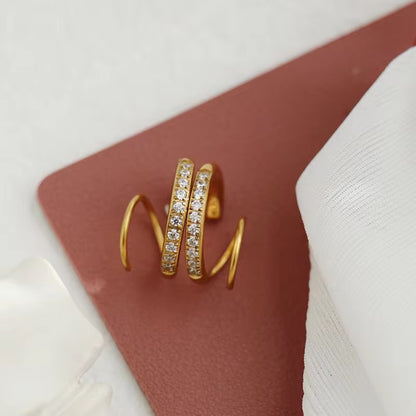 Crystal Curl Earrings