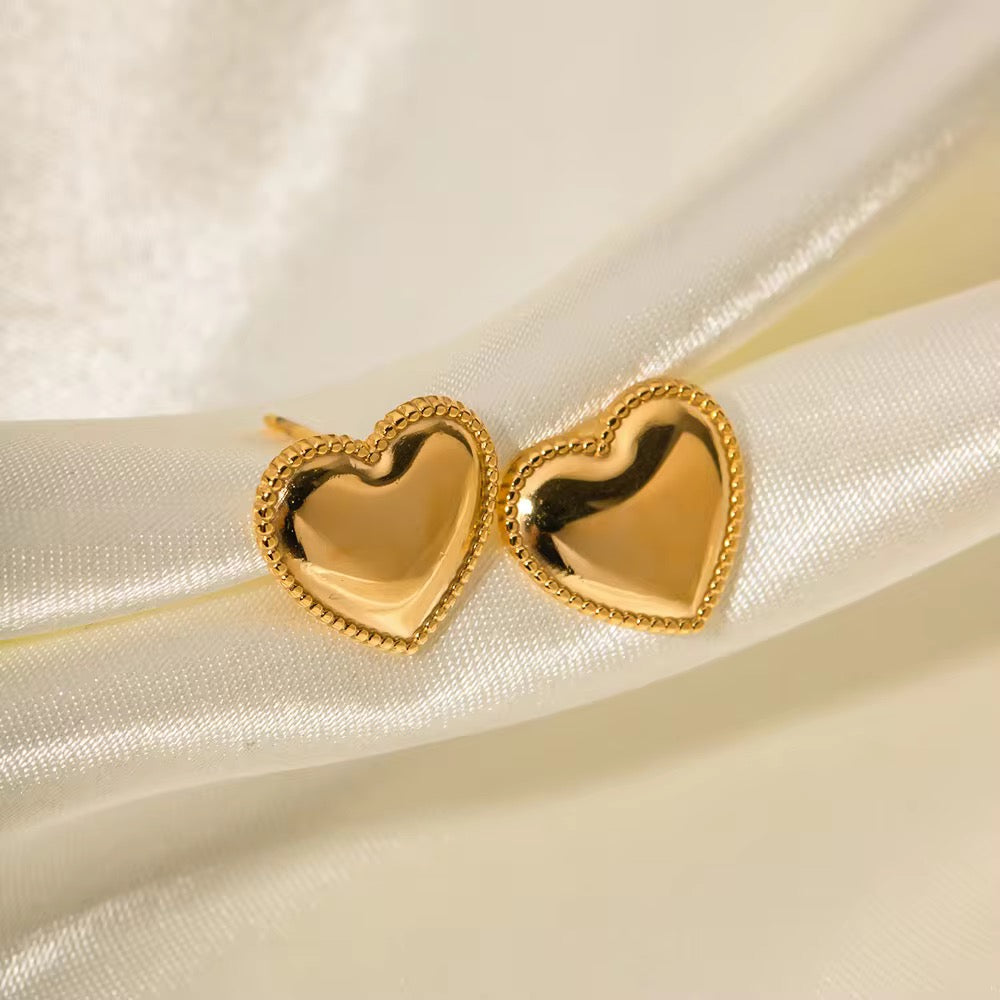 Heart Stud Earrings