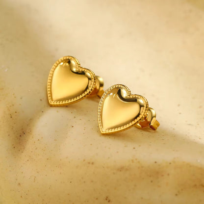Heart Stud Earrings